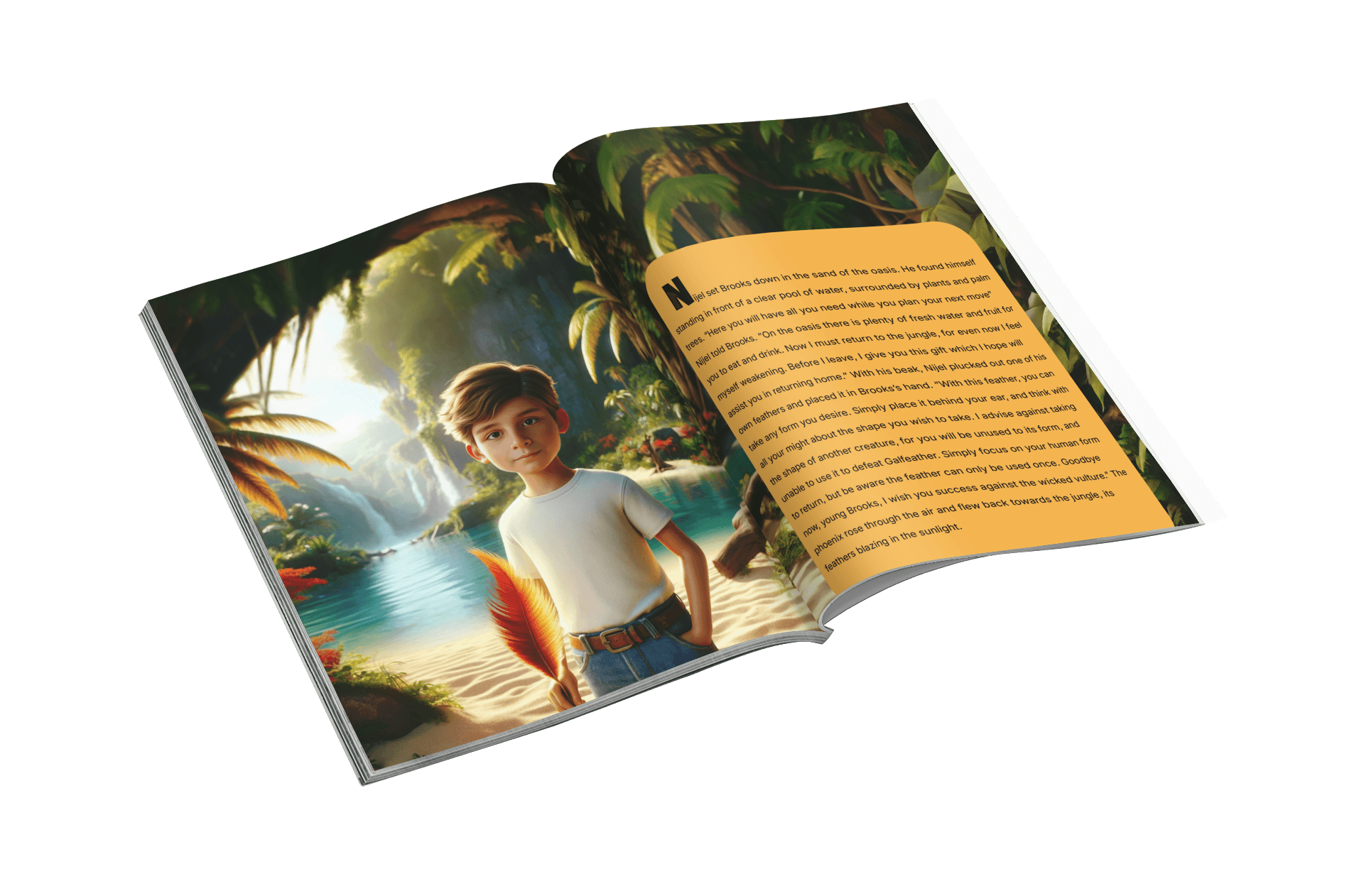 Printed personalized storybook